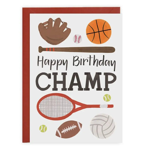 Champ Birthday Card