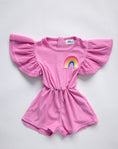 Load image into Gallery viewer, Pink Terry Rainbow Romper
