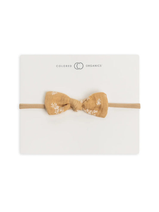 Dainty Bow Headband - Honeysuckle