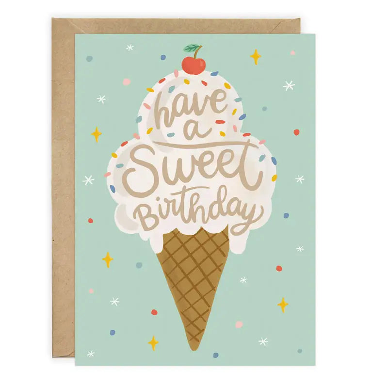 Ice Cream Birthday Card