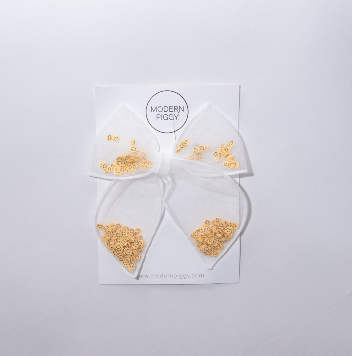 Smiley Face Shaker Party Bow