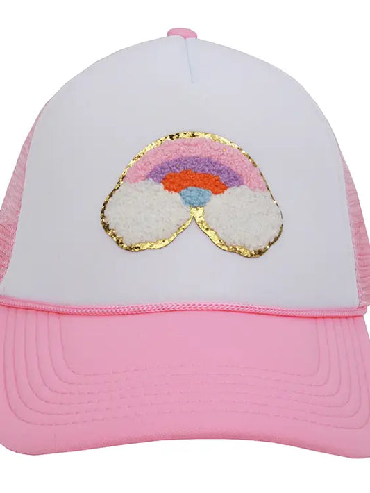 Rainbow Patch Trucker Hat