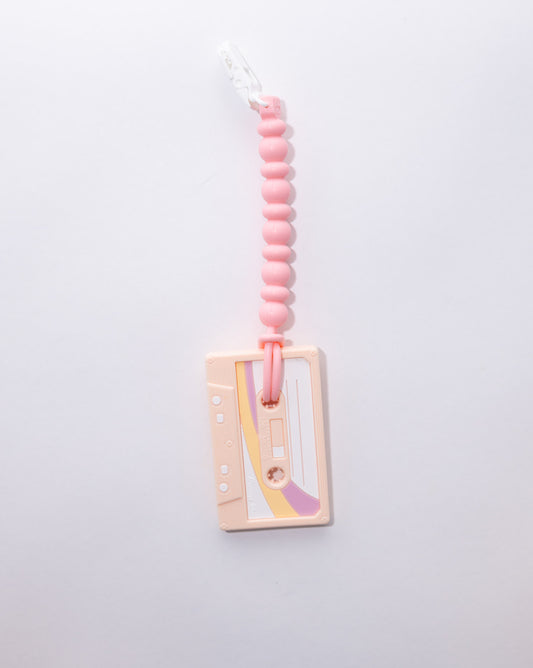 Cassette Tape Teether w/Clip