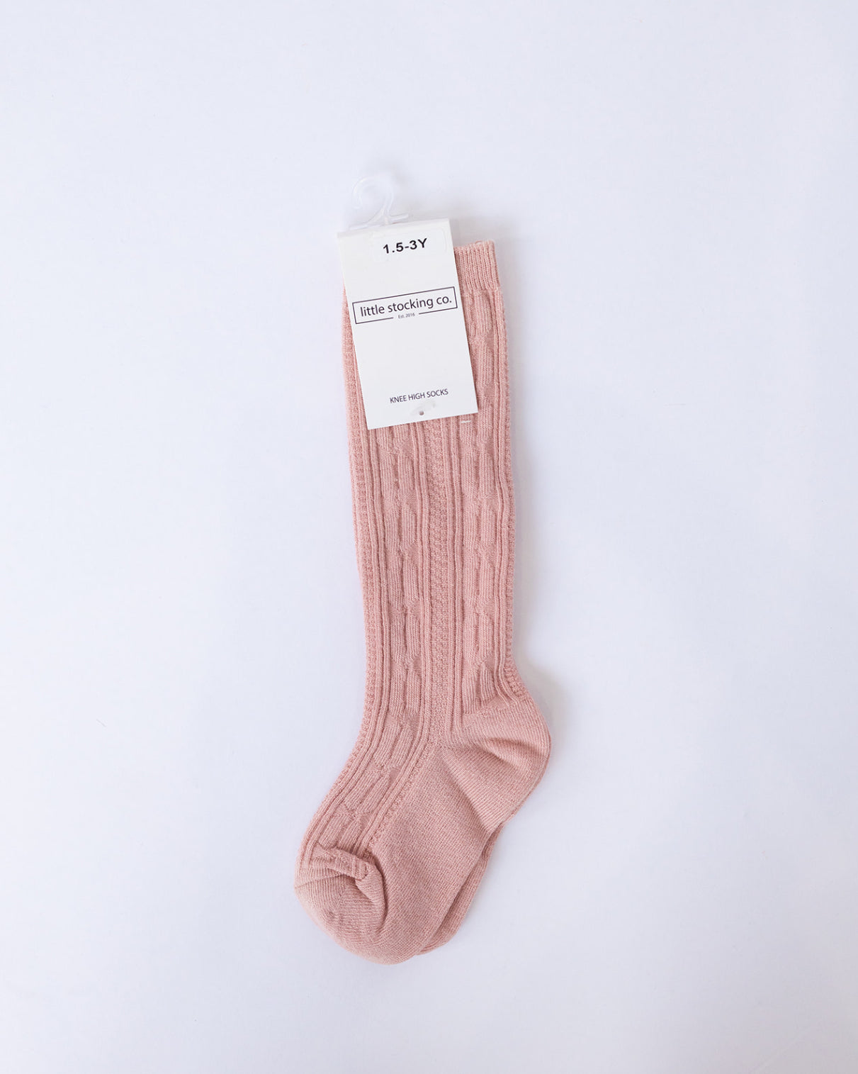 Cable Knit Knee High Socks