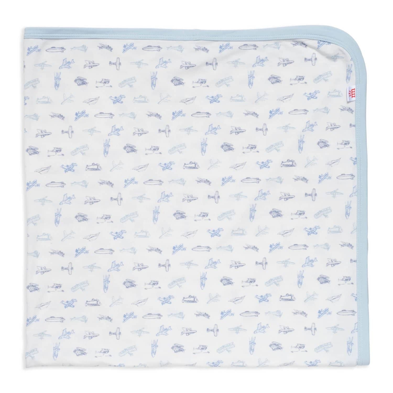 Magnetic Me airplanes modal baby blanket