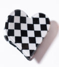 Load image into Gallery viewer, Checkered Heart Clip Assortment
