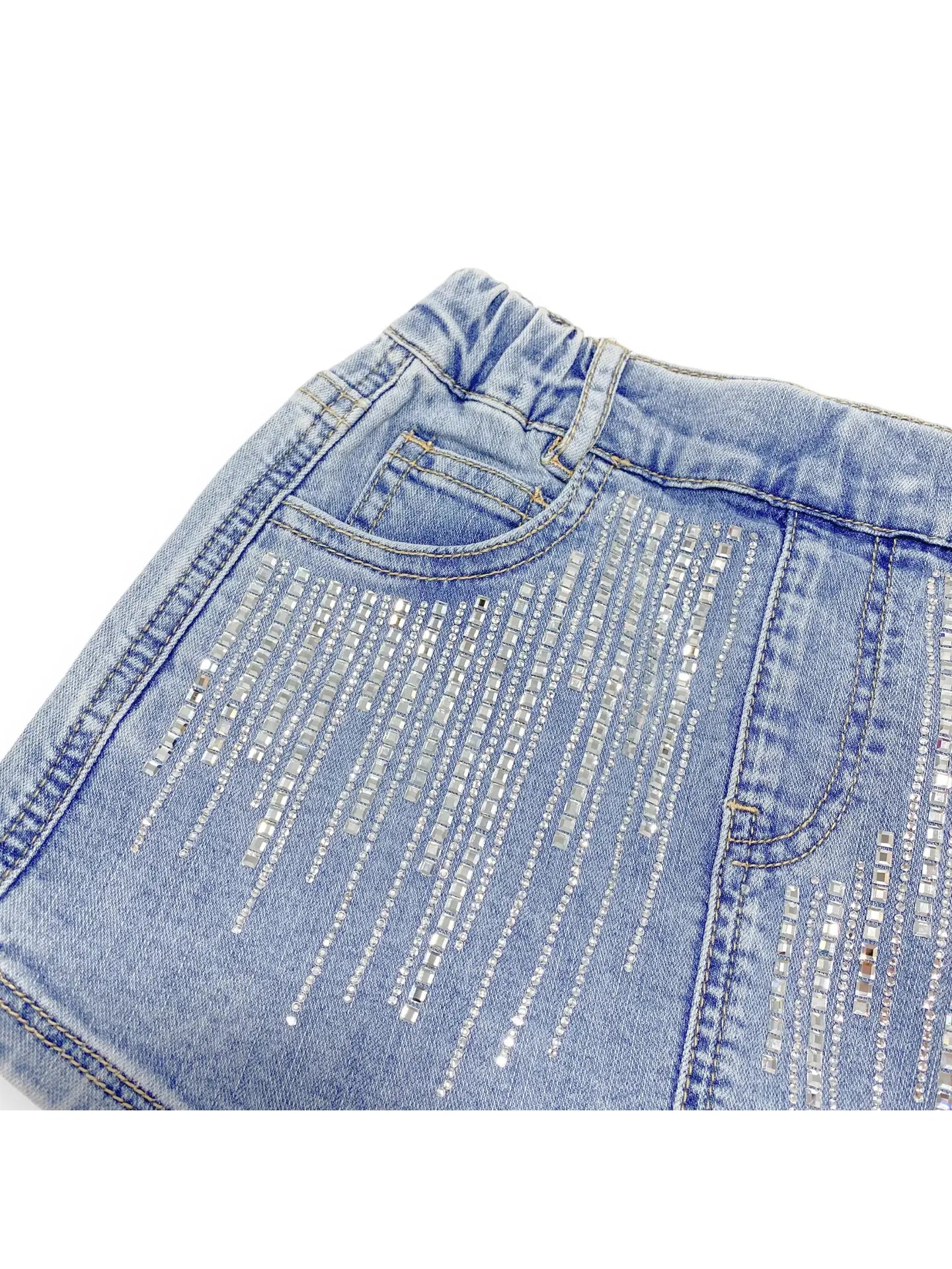 Silver Stone Denim Skort