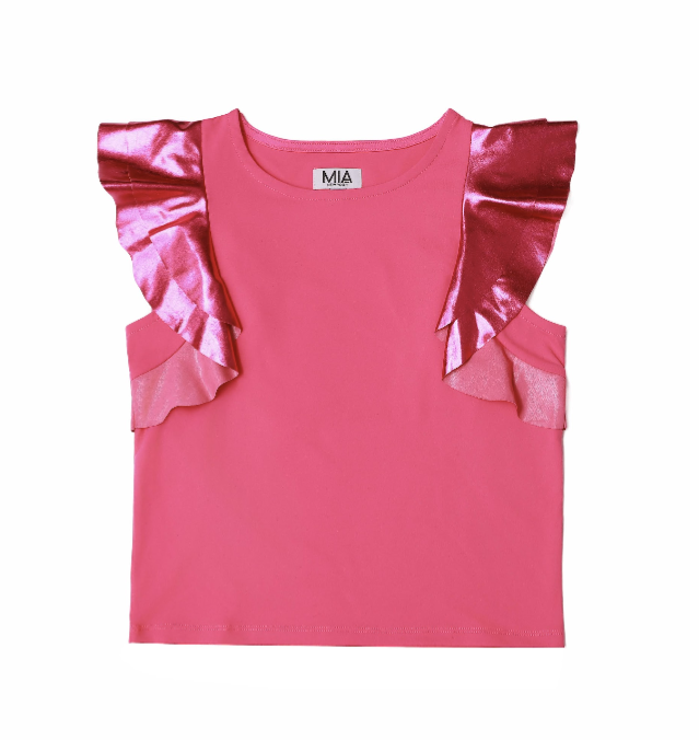 Pink Flutter Top