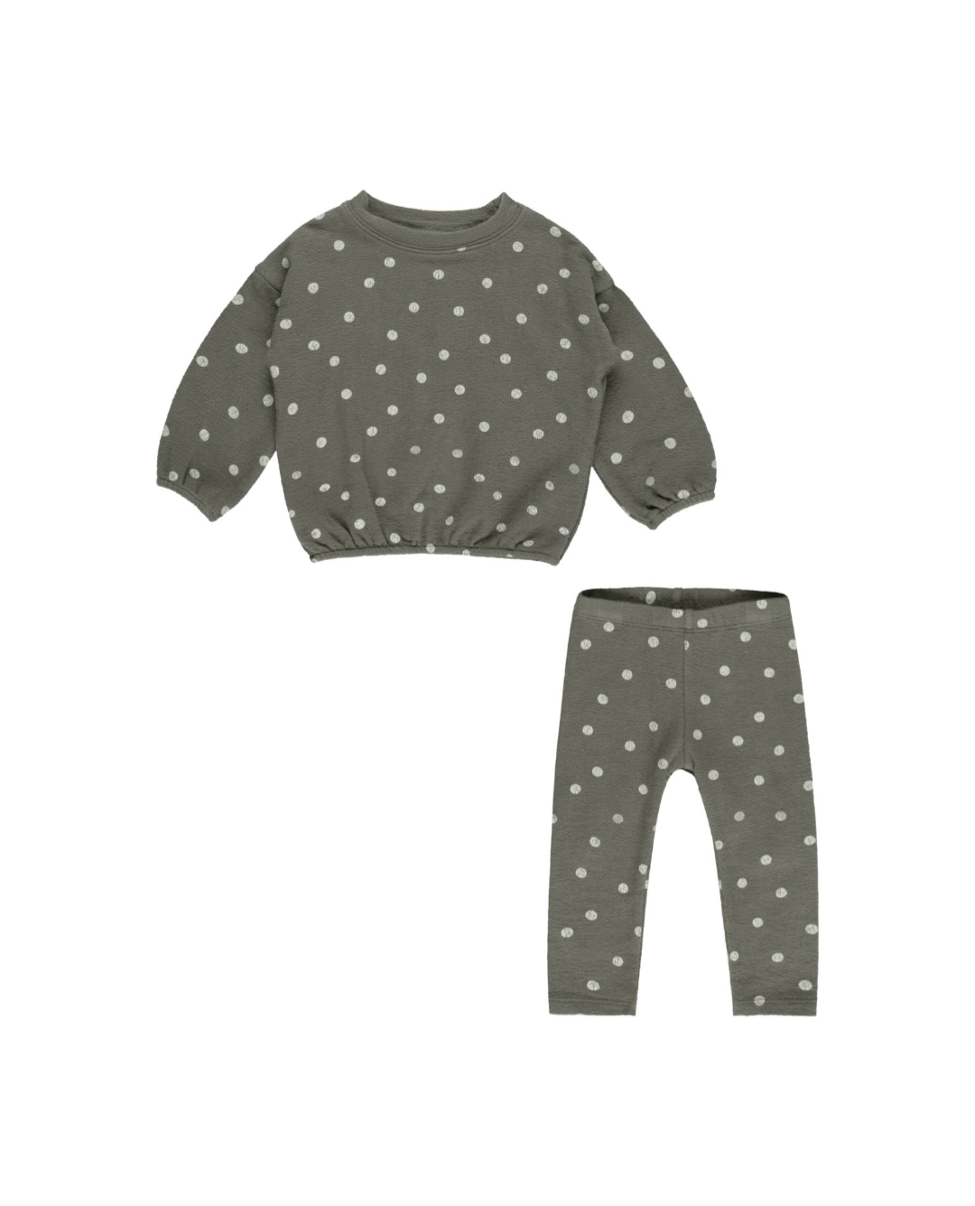 Rylee + Cru Spongey Polka Dot Knit Set 