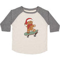 Load image into Gallery viewer, Sweet Wink Gingerbread Skater Boy Christmas 3/4 Shirt
