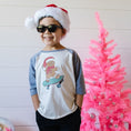 Load image into Gallery viewer, Toddler Boy wearing Sweet Wink Gingerbread Skater Boy Christmas 3/4 Shirt
